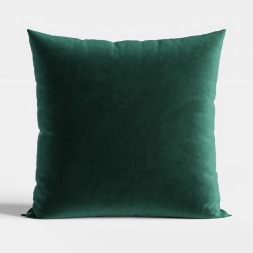 Szmaragdowa poszewka dekoracyjna VELVI o wymiarach 40x40 cm, wykonana z miękkiej tkaniny velvet. Gładka faktura, intensywny kolor i eleganckie wykończenie z krytym zamkiem błyskawicznym sprawiają, że to idealny dodatek do salonu lub sypialni.